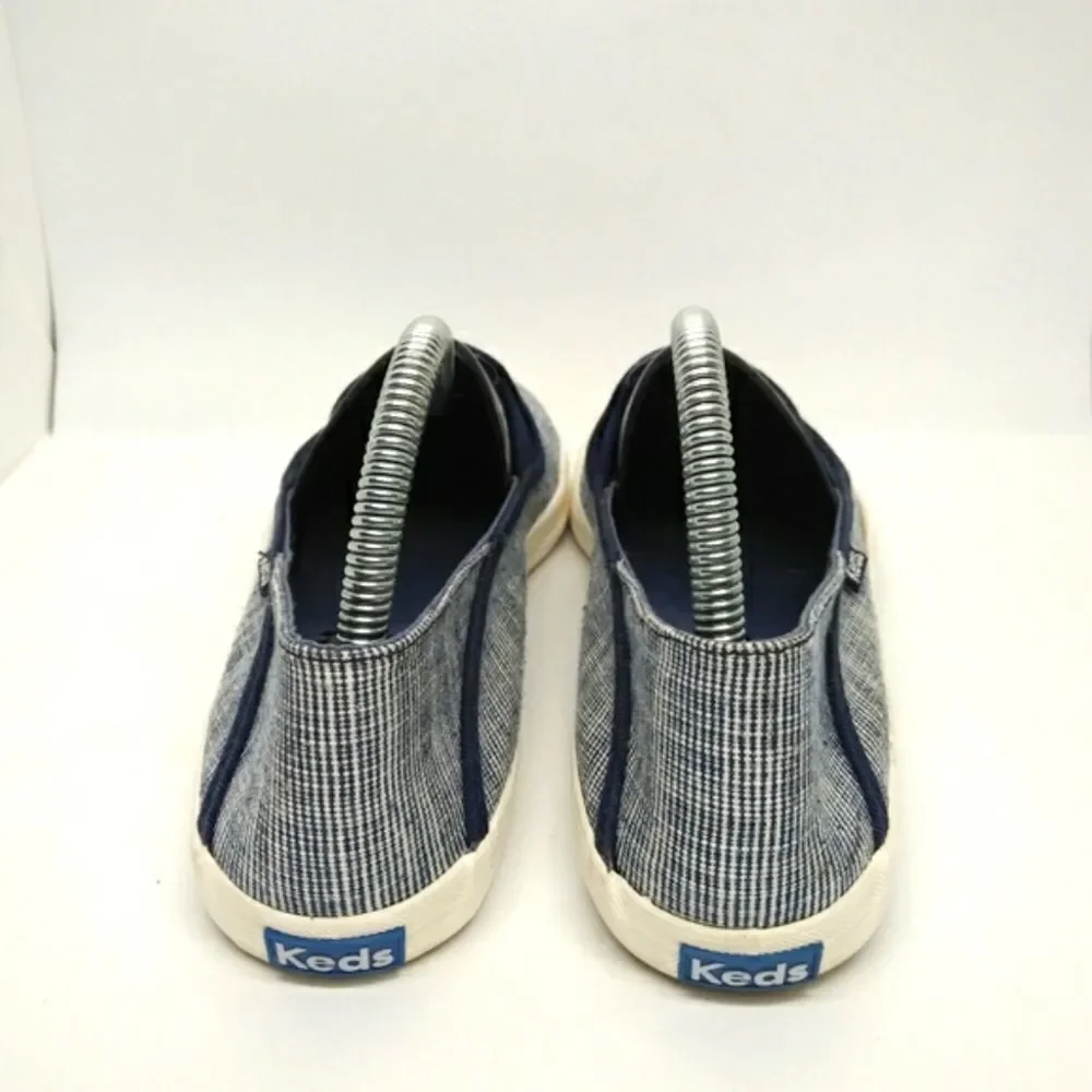Keds Women's Casual Slip On Shoes Sneakers Size 9.5 Blue,‎ White